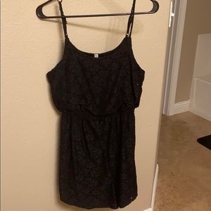 Spaghetti strap eyelet dress